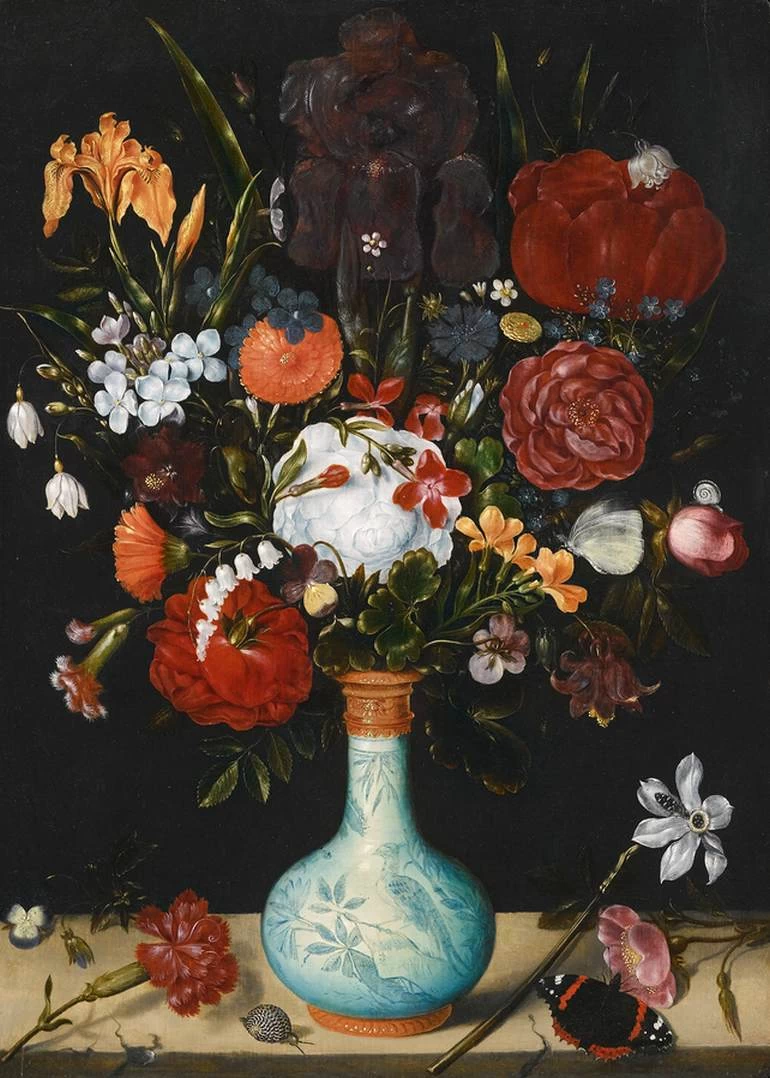 Natura morta con fiori in un vaso Wan - Li